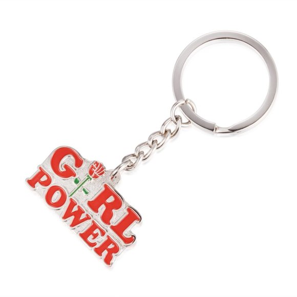 Rose Girl Power Keychain - Picture 3 of 4